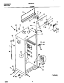 CABINET Diagram and Parts List for MRT16CGEW6  Frigidaire Refrigerator