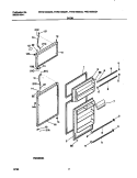 DOOR Diagram and Parts List for FRT21NSGD1  Frigidaire Refrigerator