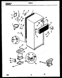 SYSTEM AND AUTOMATIC DEFROST PARTS Diagram and Parts List for RT19F7WX3D  Gibson Refrigerator