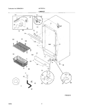 CABINET Diagram and Parts List for UL1793CA4  Electrolux Freezer
