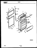 DOOR PARTS Diagram and Parts List for 95-1787-66-03  Tappan Refrigerator