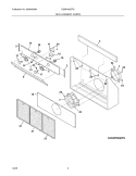 REPLACEMENT PARTS Diagram and Parts List for E36WV60EPS  Electrolux Range Hood