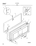 DOOR Diagram and Parts List for FFC15C8CW0  Frigidaire Freezer