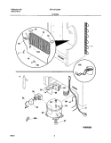 SYSTEM Diagram and Parts List for FFU11FC4BW0  Frigidaire Freezer