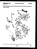 BURNER, MANIFOLD AND GAS CONTROL Diagram and Parts List for GF750NW6  Frigidaire Range