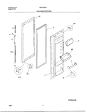 REFRIGERATOR DOOR Diagram and Parts List for GRS20ZRHD8  Gibson Refrigerator
