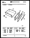 DRAWER PARTS Diagram and Parts List for CGC4S8WXB  Gibson Range