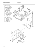 BURNER Diagram and Parts List for TGF336FWC  Tappan Range