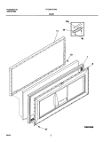 DOOR Diagram and Parts List for FFC05K1CW0  Frigidaire Freezer