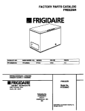COVER Diagram and Parts List for FFC05M5CW3  Frigidaire Freezer