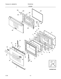DOORS Diagram and Parts List for EW30MC65JB1  Electrolux Microwave Oven Combo