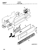 CONTROL PANEL Diagram and Parts List for FEB798WCCI  Frigidaire Wall Oven