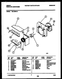 AIR HANDLING PARTS Diagram and Parts List for GAL108T1A1  Gibson Air Conditioner