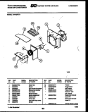 AIR HANDLING PARTS Diagram and Parts List for AH11EP2T1  Frigidaire Air Conditioner