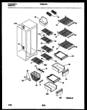 SHELVES AND SUPPORTS Diagram and Parts List for GRS20HRAD0  Gibson Refrigerator