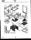 BODY PARTS Diagram and Parts List for FEF322CASA  Frigidaire Range