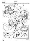 ICE MAKER Diagram and Parts List for FRT22IRSHK1  Frigidaire Refrigerator