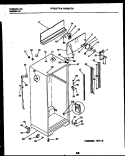 CABINET PARTS Diagram and Parts List for FPGC21TAL1  Frigidaire Refrigerator
