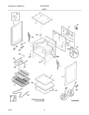 BODY Diagram and Parts List for XFEF3000LWB  Frigidaire Range