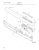 CONTROL PANEL Diagram and Parts List for EIDW6105GB1A  Electrolux Dishwasher