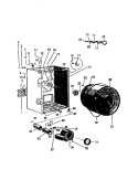 CABINET, DRUM, HEATER HOUSING Diagram and Parts List for DE700EDW5  Frigidaire Dryer