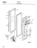 FRZR DOOR Diagram and Parts List for GRS26ZRGD2  Gibson Refrigerator