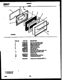 DOOR PARTS Diagram and Parts List for FEF323CASA  Frigidaire Range