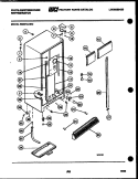 CABINET PARTS Diagram and Parts List for RS227LCF0  Frigidaire Refrigerator