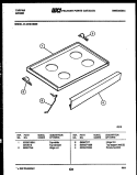 COOKTOP PARTS Diagram and Parts List for 31-2549-23-02  Tappan Range