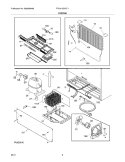 SYSTEM Diagram and Parts List for FPUH19D7LF1  Frigidaire Freezer