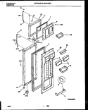 DOOR PARTS Diagram and Parts List for WRT22QRBW0  Frigidaire Refrigerator