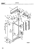 CABINET W / FAN ASSEMBLY Diagram and Parts List for MRT21PNBW2  Frigidaire Refrigerator