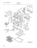 LOWER OVEN Diagram and Parts List for FEB30T5DSG  Frigidaire Wall Oven
