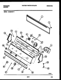 CONSOLE AND CONTROL PARTS Diagram and Parts List for WA6620RW1  Frigidaire Washer