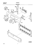 BACKGUARD Diagram and Parts List for FEFB65ASD  Frigidaire Range