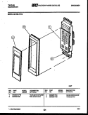 CONTROL PANEL Diagram and Parts List for 56-2260-10-16  Tappan Microwave