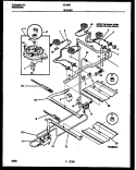 BURNER PARTS Diagram and Parts List for 30-3863-00-01  Tappan Range