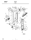 CABINET Diagram and Parts List for MRS20HRAW5  Frigidaire Refrigerator