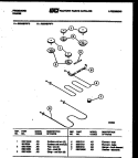 BROILER PARTS Diagram and Parts List for RS34BFL1  Frigidaire Range