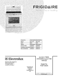 COVER Diagram and Parts List for FGEF3034KBA  Frigidaire Range
