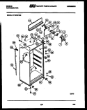 CABINET PARTS Diagram and Parts List for RT19F8WT3E  Gibson Refrigerator