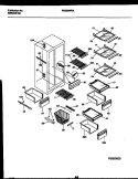 SHELVES AND SUPPORTS Diagram and Parts List for FRS26WRAW0  Frigidaire Refrigerator
