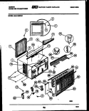 CABINET PARTS Diagram and Parts List for GAH11EP2A1  Gibson Air Conditioner