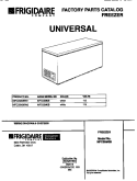 COVER Diagram and Parts List for MFC05M0BW1  Frigidaire Freezer