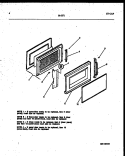 DOOR PARTS Diagram and Parts List for 56-2271-10-01  Tappan Microwave