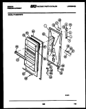 DOOR PARTS Diagram and Parts List for FV16M8WWFD  Gibson Freezer