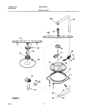MOTOR & PUMP Diagram and Parts List for MDB124BHS1  Uni Dishwasher