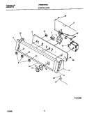 CONTROL PANEL Diagram and Parts List for FWS687RHS0  Frigidaire Washer