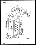CABINET PARTS Diagram and Parts List for FRT18BRBW0  Frigidaire Refrigerator