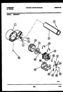 BLOWER AND DRIVE PARTS Diagram and Parts List for DE5800RW1  Frigidaire Dryer